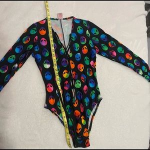 Tie-dye alien one piece